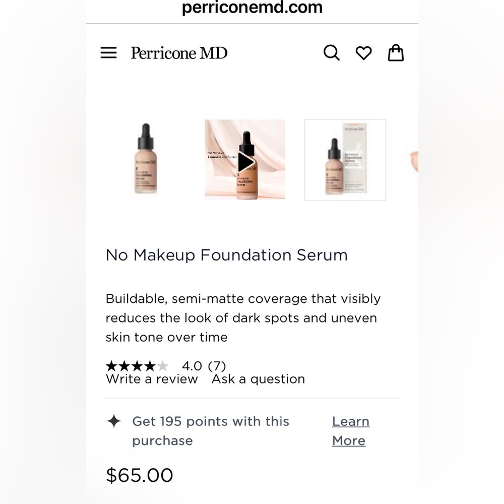 ‼️ LOW START PERRICONE MD Foundation Serum - Picture 6 of 6
